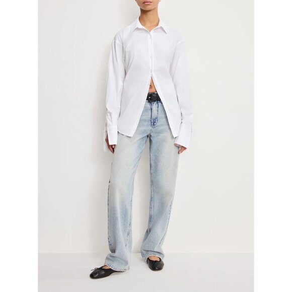 NWT $145 Good American Jeans Plus Sz 20 Good 90's High Waist Loose Light Baggy - Picture 1 of 10